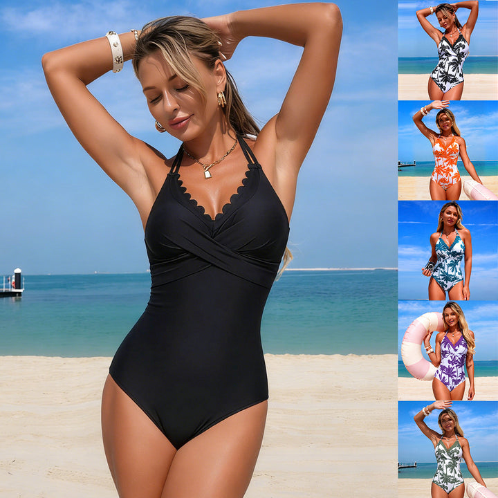 Women Classic High Neck Swimsuit Mune Fashion
