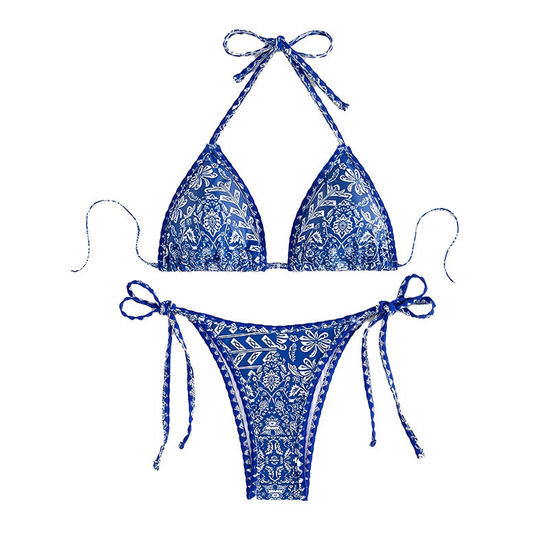 Women's triangle bikini with playful floral pattern Mune Fashion
