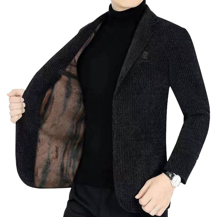 Men's Structured Jersey Blazer with Light Lining and Slim Silhouette Mune Fashion