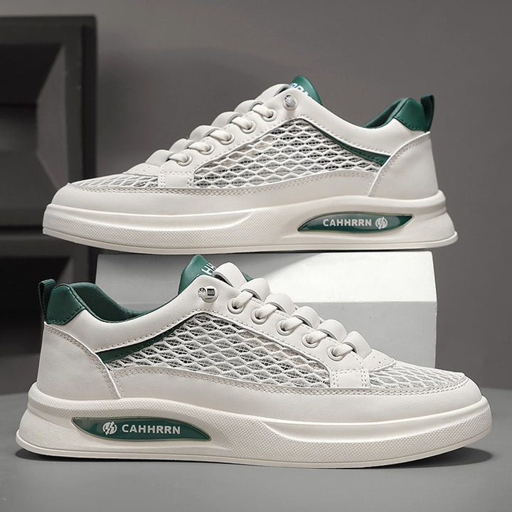 Unisex breathable mesh platform sneakers with light cushioning and padded comfort insole Mune Fashion