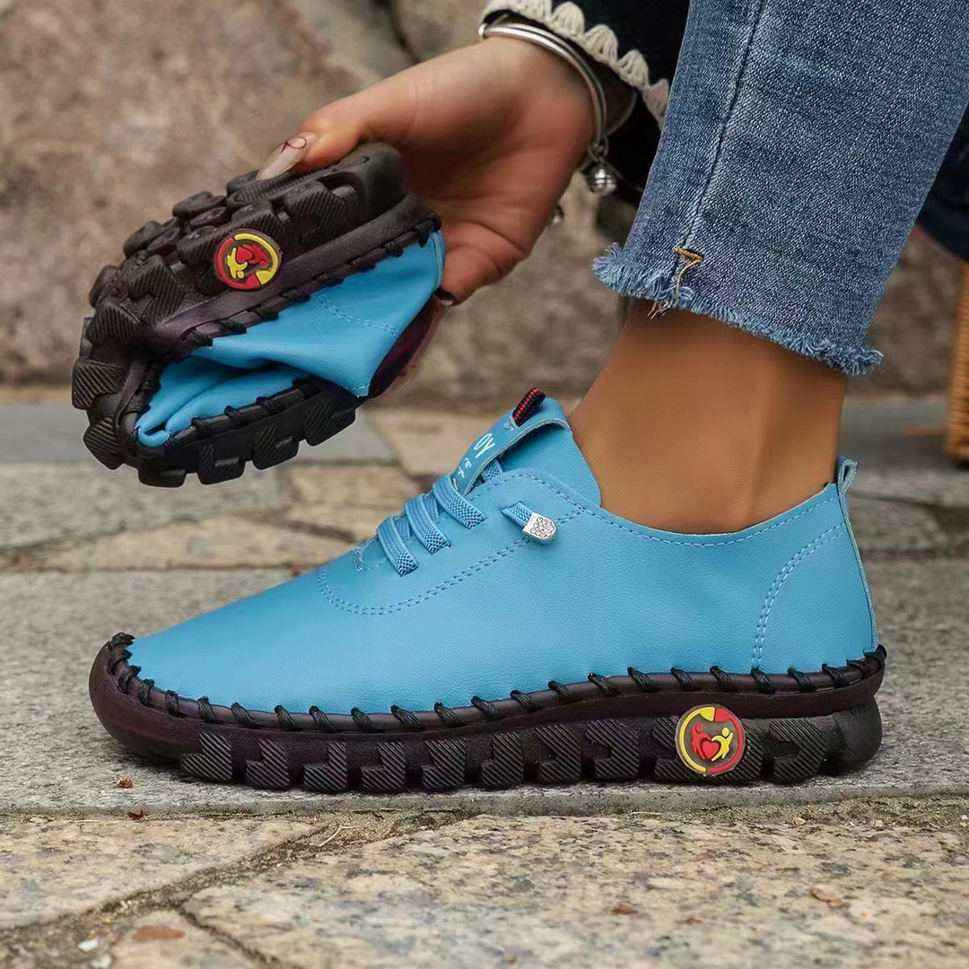 Ladies nan flexible foldable leisure sneakers with shock-absorbing profile sole Mune Fashion