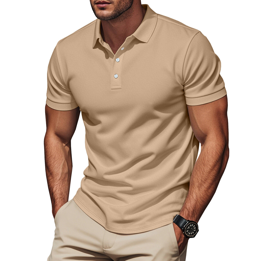 Men's Pima cotton polo with Kent collar, slim silhouette and reinforced button placket Mune Fashion