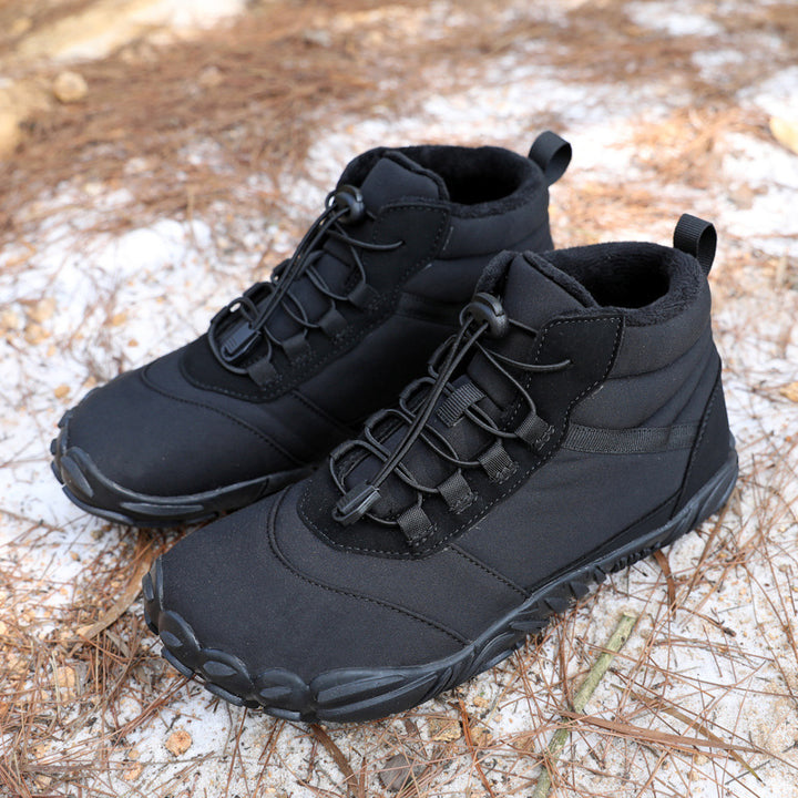 Unisex nan ankle-high Winter Explorer Boot with fleece lining, quick-lacing system, and slip-resistant multi-terrain sole Mune Fashion