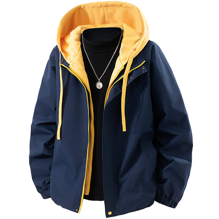 Men's technical hooded softshell jacket with adjustable hood and utility pockets Mune Fashion