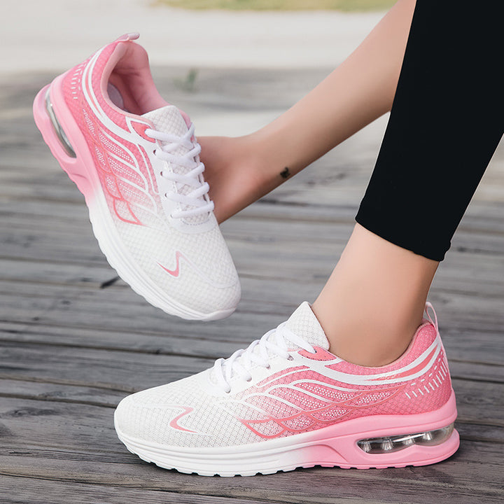 Women's breathable running sneakers with air chamber cushioning and padded memory footbed Mune Fashion