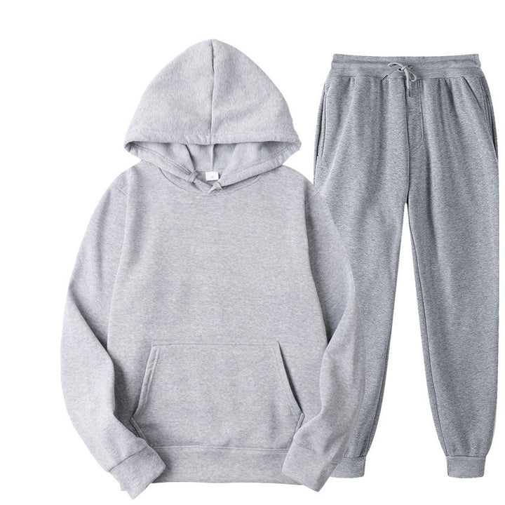 Unisex nan comfortable hoodie jogging suit set with kangaroo pocket, elastic drawstring waistband and ribbed cuffs Mune Fashion