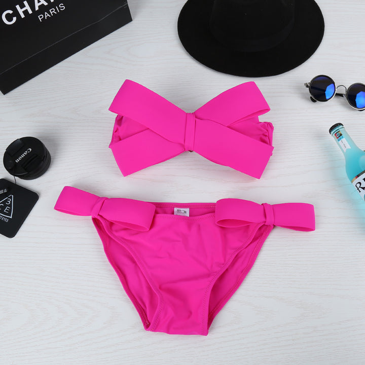 Ladies Bandeau Bikini with striking bows Mune Fashion