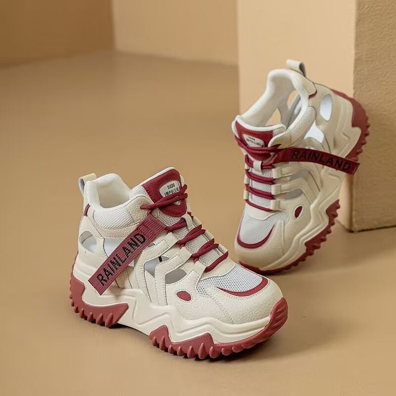 Women’s Sporty High-Top Sneakers with Durable Sole Mune Fashion