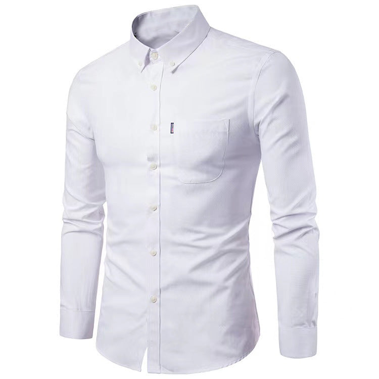 Men's tailored Oxford shirt with button-down collar and chest pocket Mune Fashion