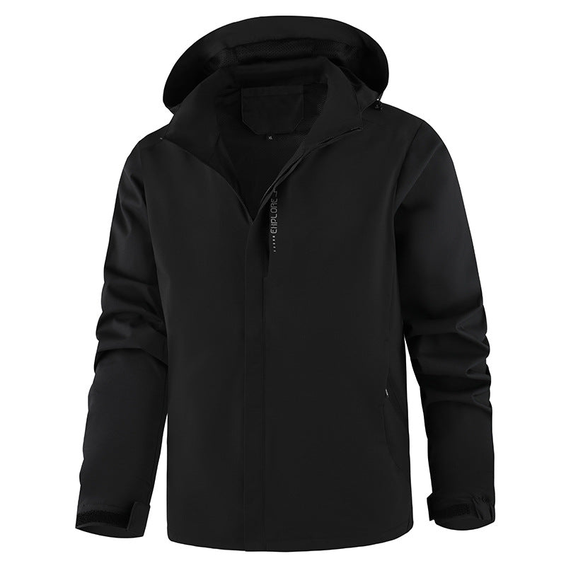Men's Breathable Transitional Jacket with Adjustable Hood Mune Fashion