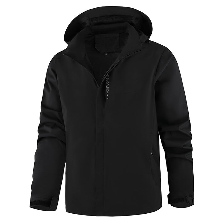 Men's Breathable Transitional Jacket with Adjustable Hood Mune Fashion