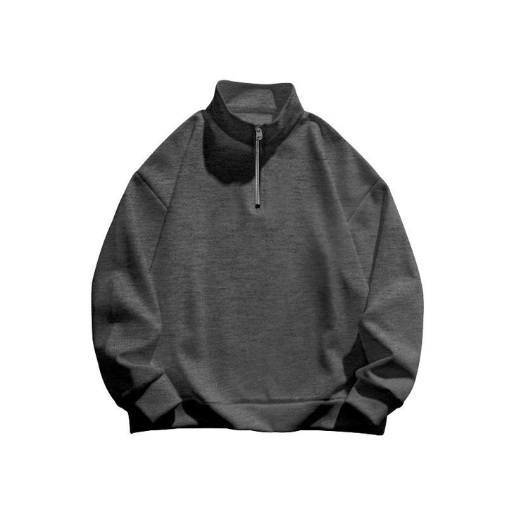 Unisex Relax-Halfzip-Sweatshirt with high stand-up collar, raglan sleeves and slightly brushed inside Mune Fashion