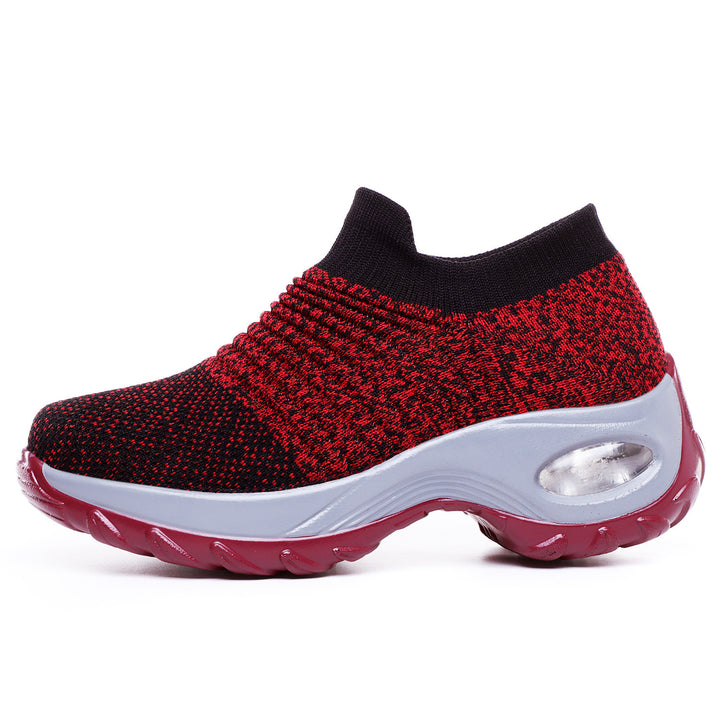 Women's knitted slip-on sports sneaker with air-cushioned midsole Mune Fashion
