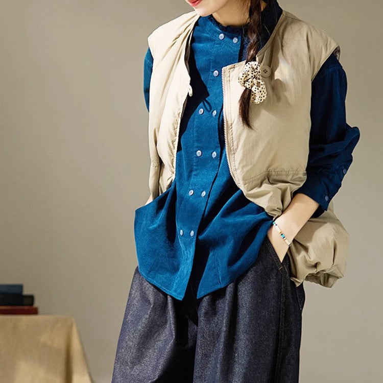 Women Casual Blouse with Ruffle Hem Mune Fashion