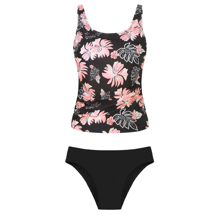 Women's bikini set with floral top and classic bottom Mune Fashion