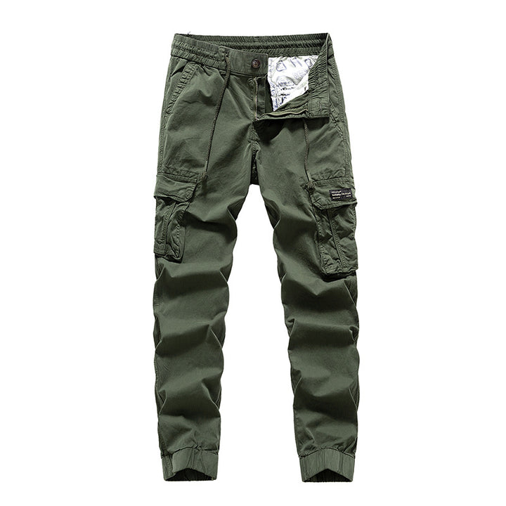 Herren Cargo-Jogginghose im Utility‑Stil mit Elastikbund, Tunnelzug und Mehrfach‑Cargotaschen Mune Fashion