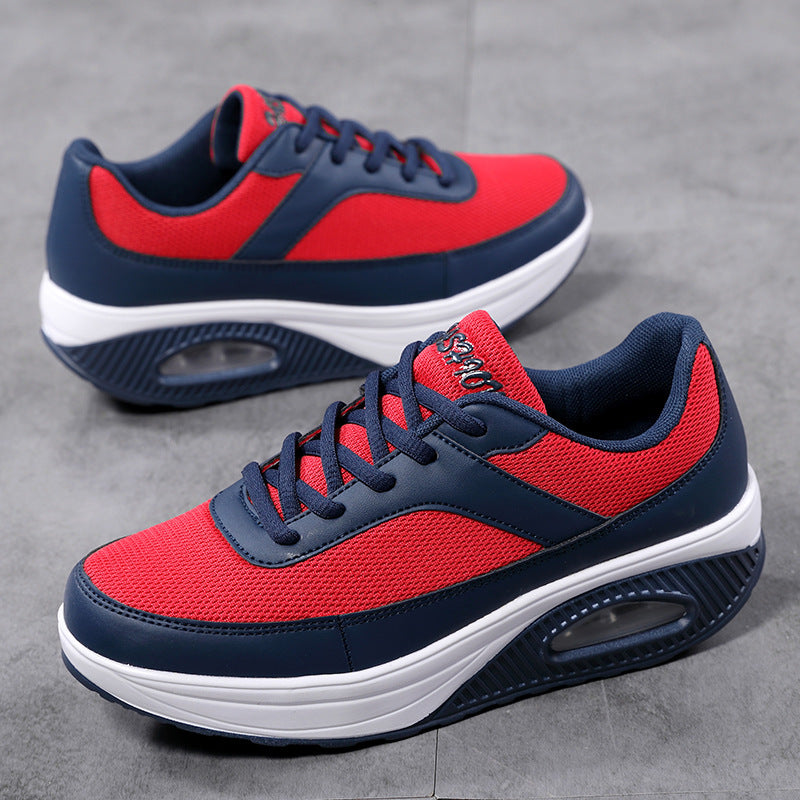 Men's ergonomic sports shoe with air chamber shock-absorbing midsole and breathable mesh fabric Mune Fashion