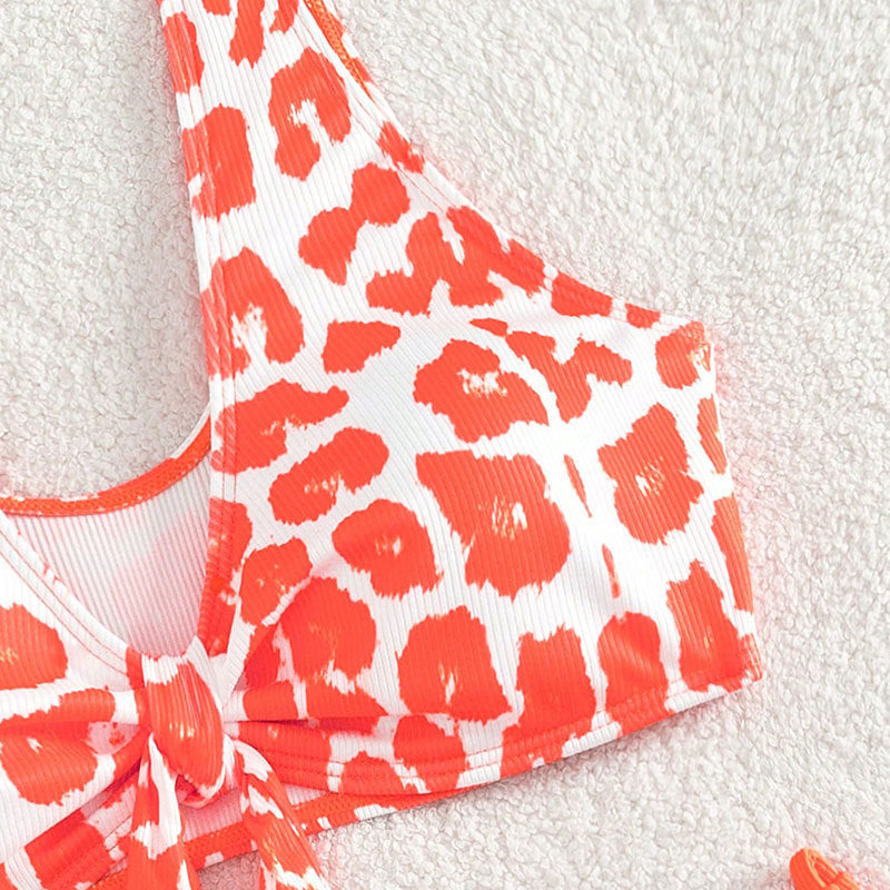 Women's triangle bikini with sophisticated wrap detail and deep V-neck Mune Fashion