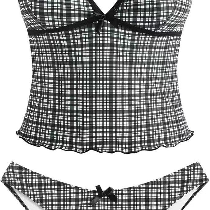 Ladies Bikini Set with flared top and adjustable straps Mune Fashion