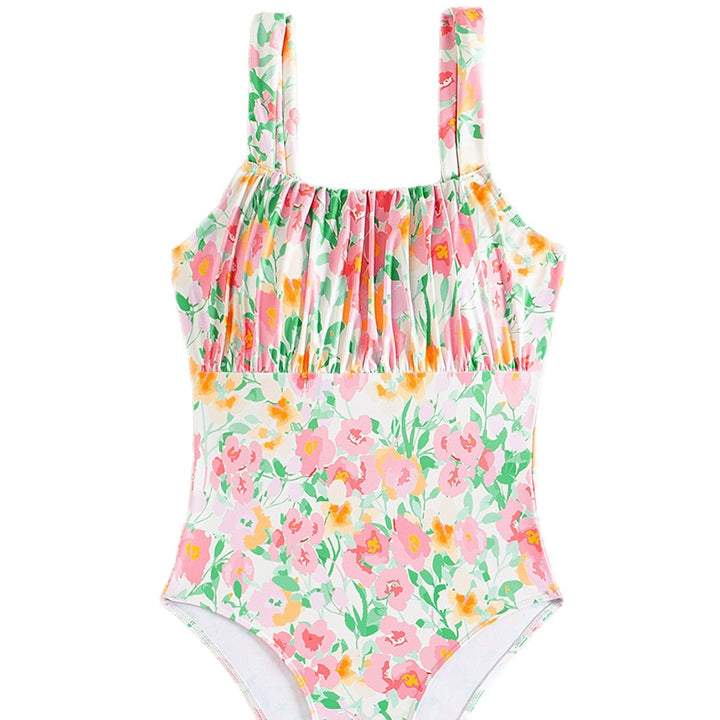 Women's One-Piece Swimsuit with Floral Design Mune Fashion