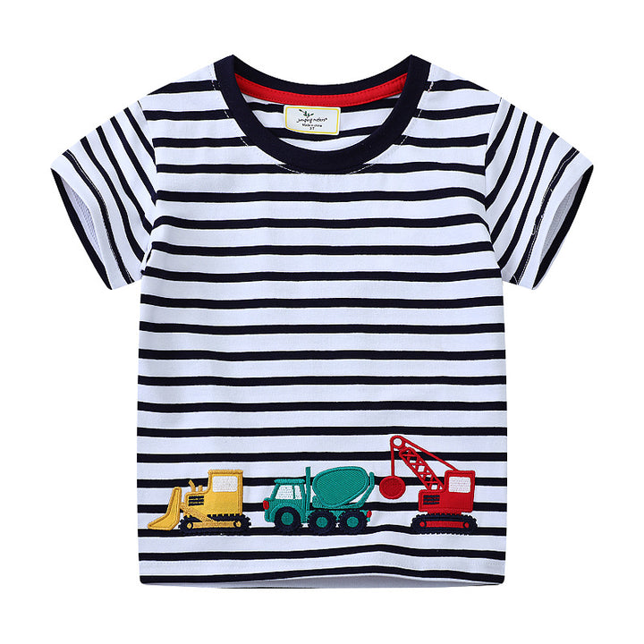 Boys T-shirt with unique construction vehicle design Mune Fashion