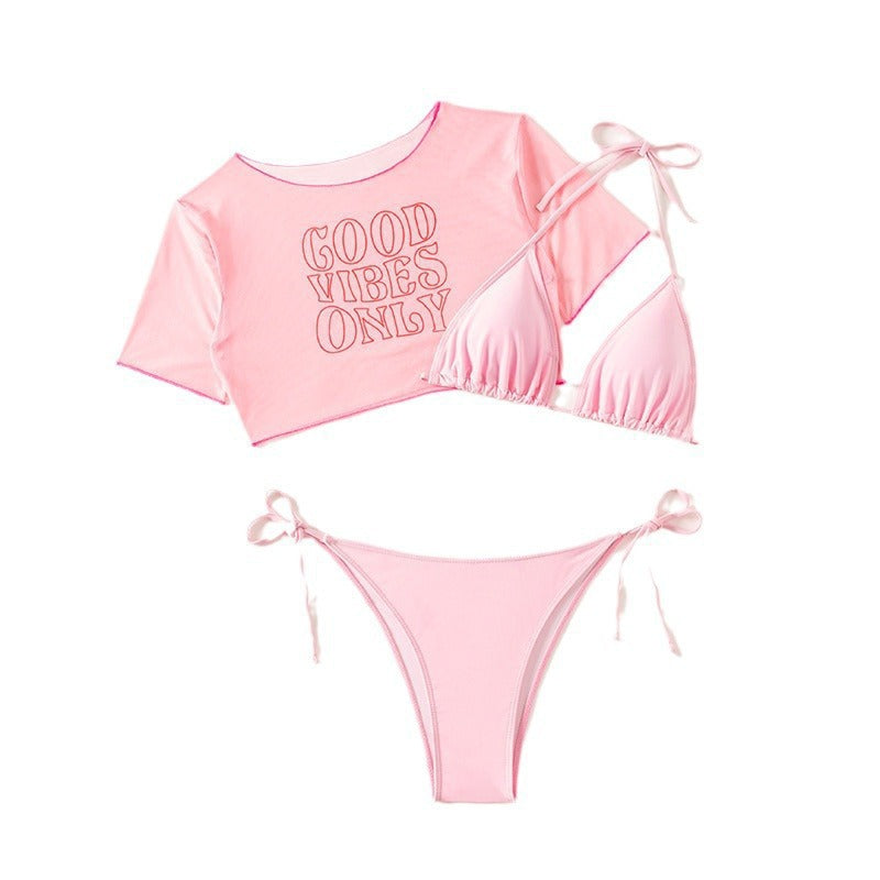 Women’s Bikini Set with Casual Crop Top Mune Fashion