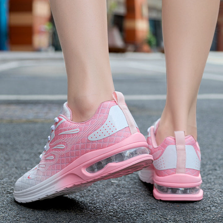 Women's nan performance-oriented fitness sneakers with visible air cushioning and seamless knit upper material Mune Fashion
