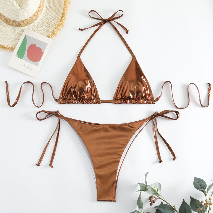 Ladies Triangle Bikini Set Mune Fashion