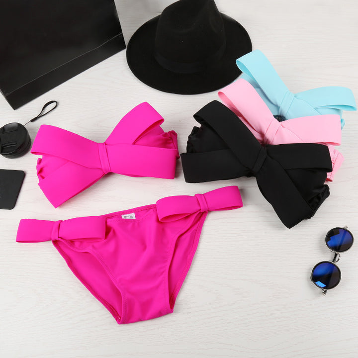 Ladies Bandeau Bikini with striking bows Mune Fashion