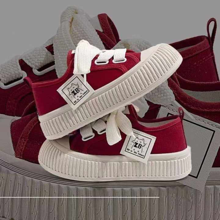 Women's sneakers with trendy platform sole and comfortable upper material Mune Fashion