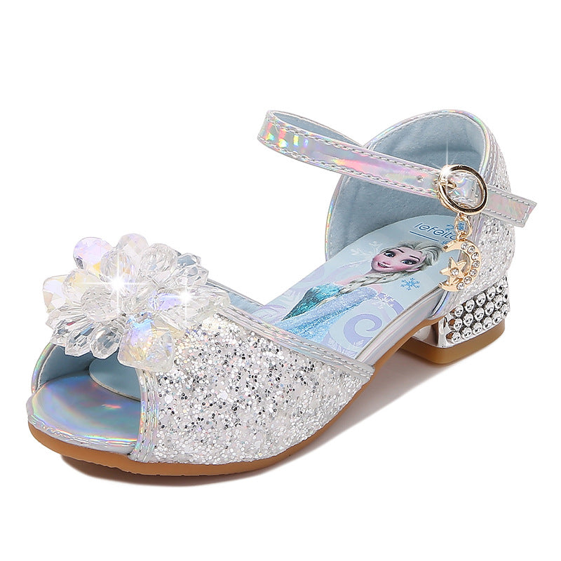 Girls' ballerinas with sparkling accents and floral appliqué Mune Fashion