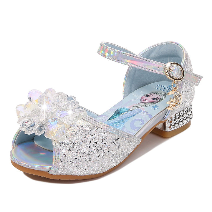 Girls' ballerinas with sparkling accents and floral appliqué Mune Fashion