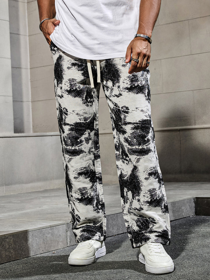 Men's fashionable leisure pants with unique graphic print Mune Fashion