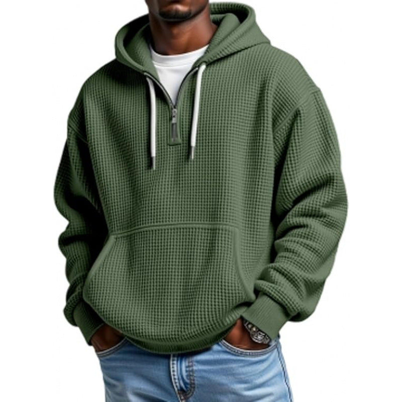 Men's Casual Hooded Sweater with Innovative Structure Mune Fashion