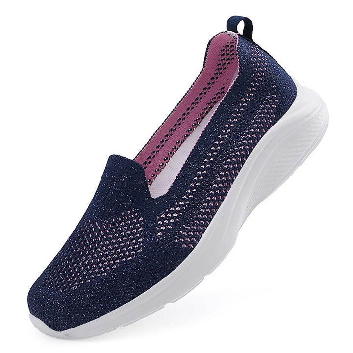 Women's seamless sock sneaker with memory foam insole and flexible lightweight sole Mune Fashion
