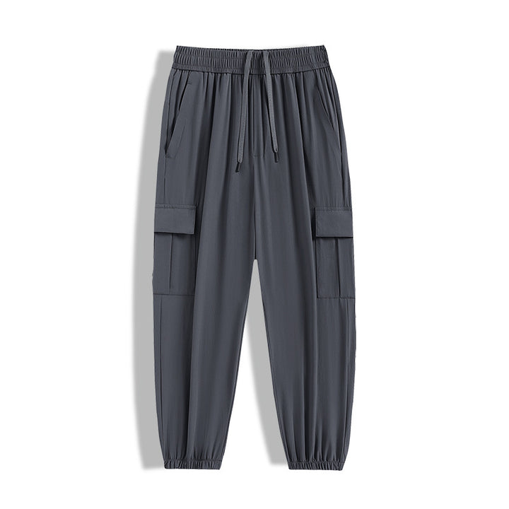 Men's Stylish Cargo Pants with Elastic Waistband and Side Pockets Mune Fashion