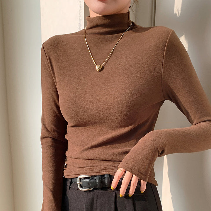Women's Elegant Turtleneck Top Mune Fashion 1787620582