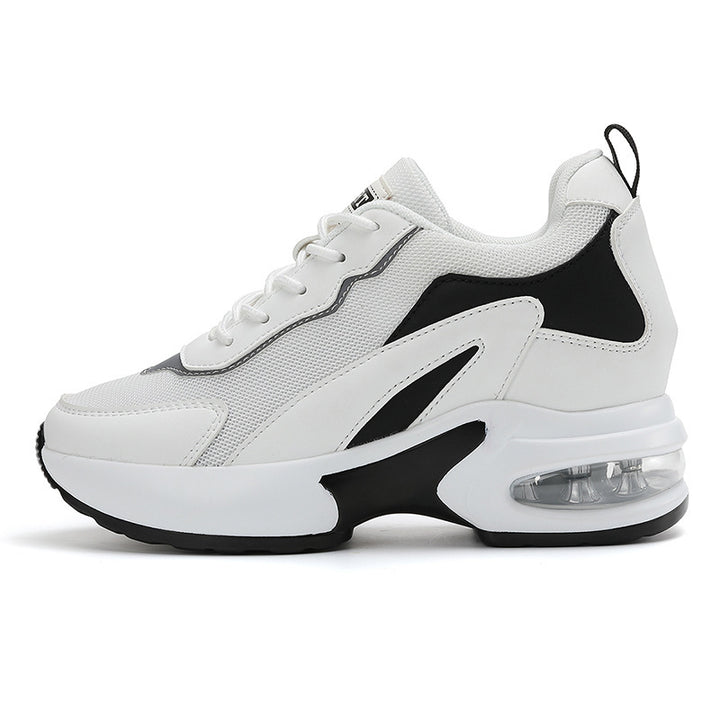 Women's air-cushioned platform sneakers with visible heel air capsule and breathable mesh Mune Fashion