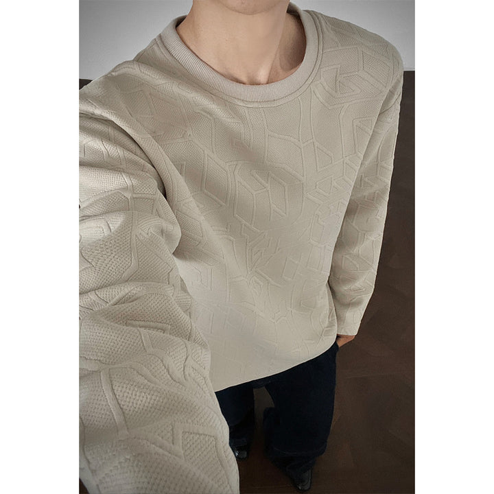 Men Stylish Sweatshirt with Textured Design Mune Fashion
