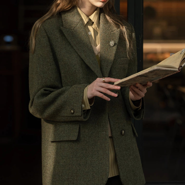 Women Elegant and Modern Wool Blazer Mune Fashion
