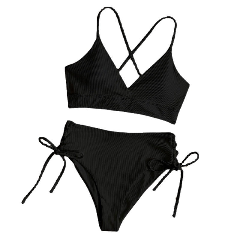 Women's High-Cut Bikini with Adjustable Straps Mune Fashion