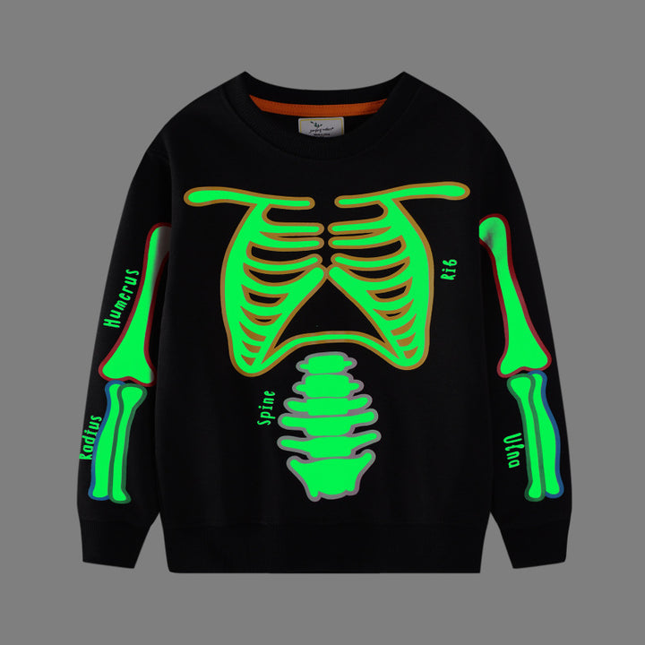 Men's Casual Jogging Pants with Luminous Skeleton Design Mune Fashion