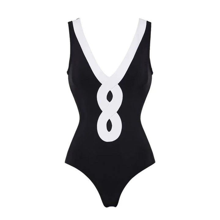 Women’s bandeau swimsuit with elegant wrap skirt Mune Fashion