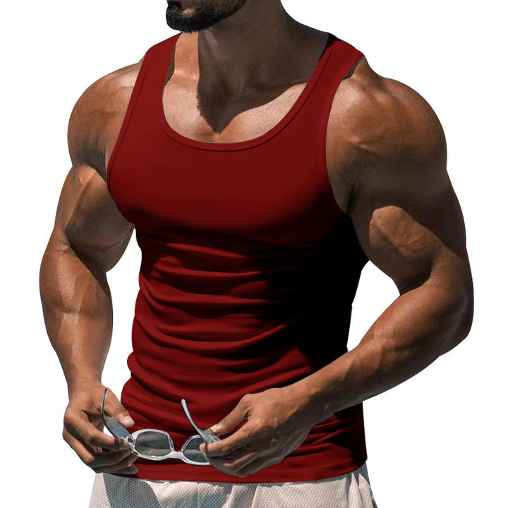 Men's figure-hugging functional tank top with high armholes and stretch jersey Mune Fashion