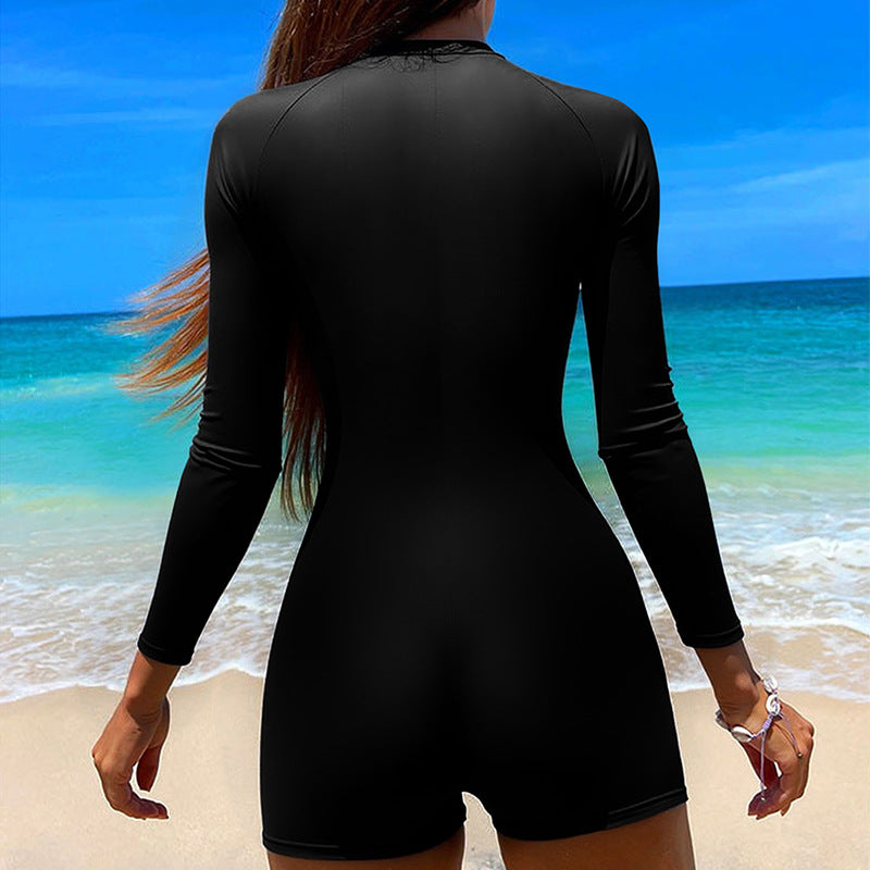 Women's swimsuit with zipper and long sleeves Mune Fashion