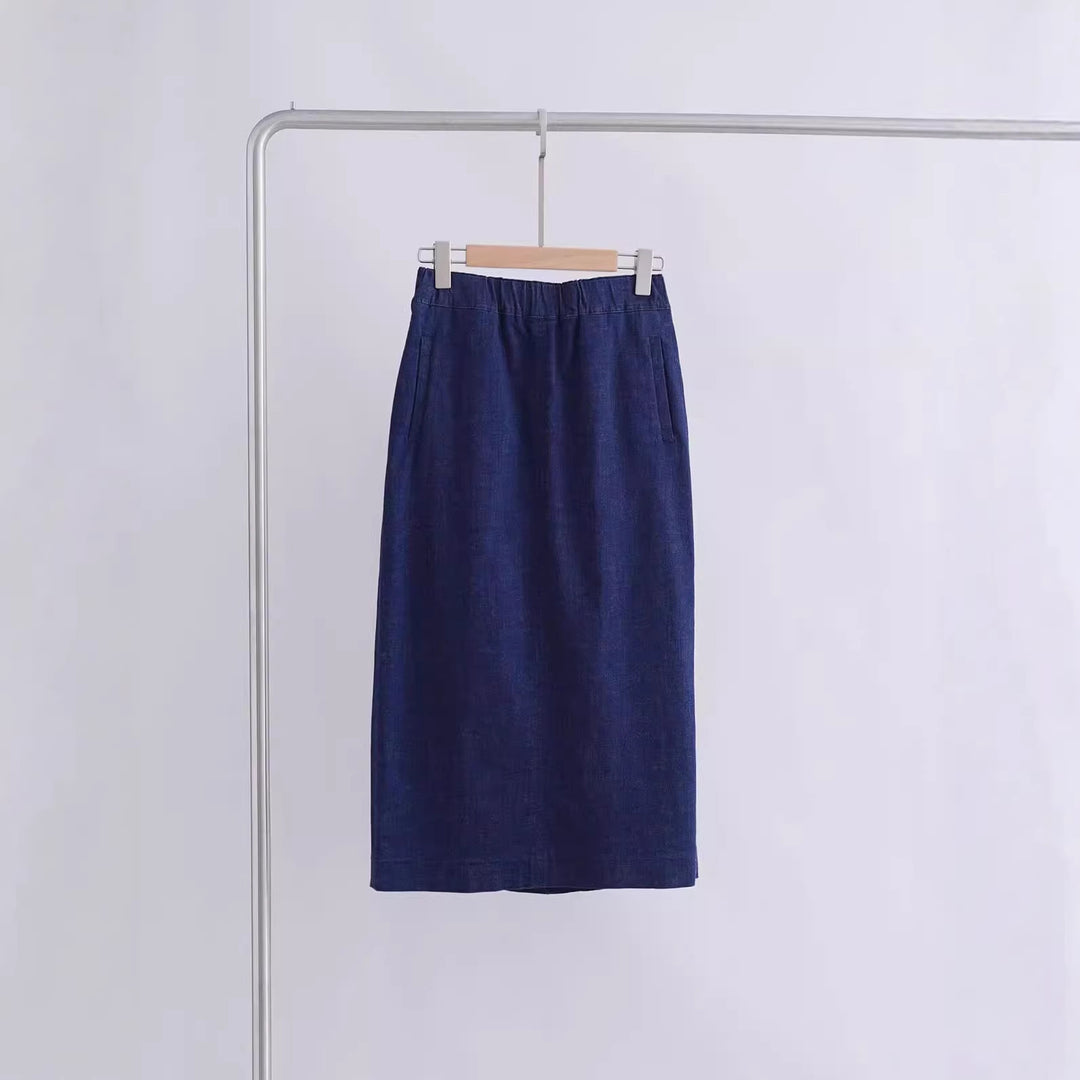 Women Elegant Cut Midi Skirt Mune Fashion