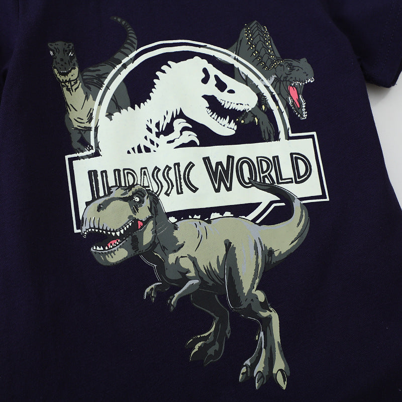 Boys T-shirt with glowing dinosaur design Mune Fashion