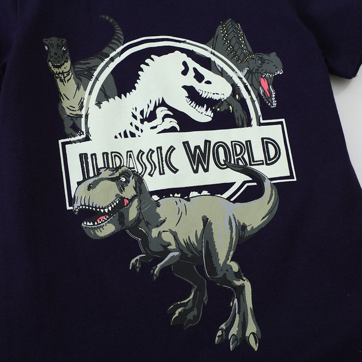 Boys T-shirt with glowing dinosaur design Mune Fashion