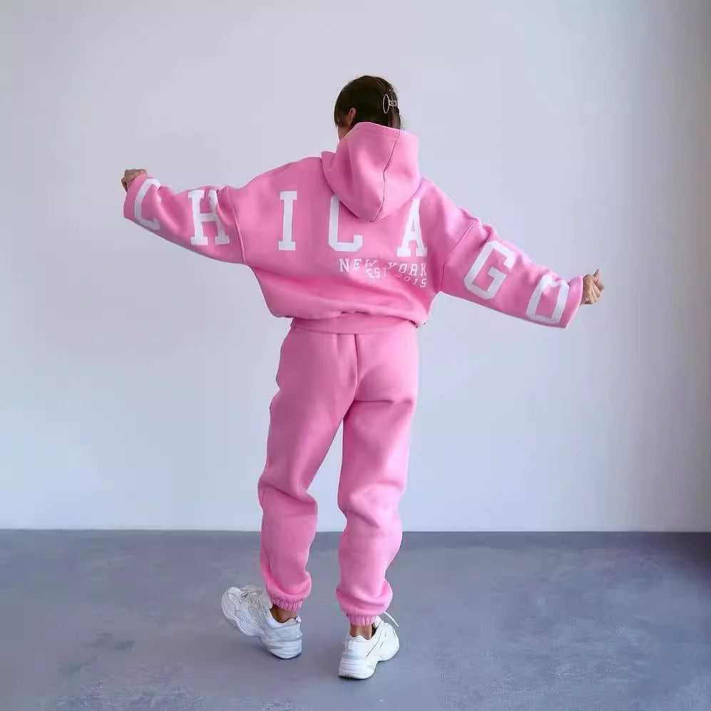 Women's Oversized Hoodie with large block print Mune Fashion