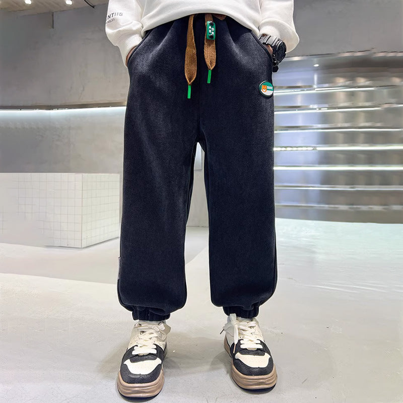 Men's casual sports pants with practical drawstring and side pockets Mune Fashion